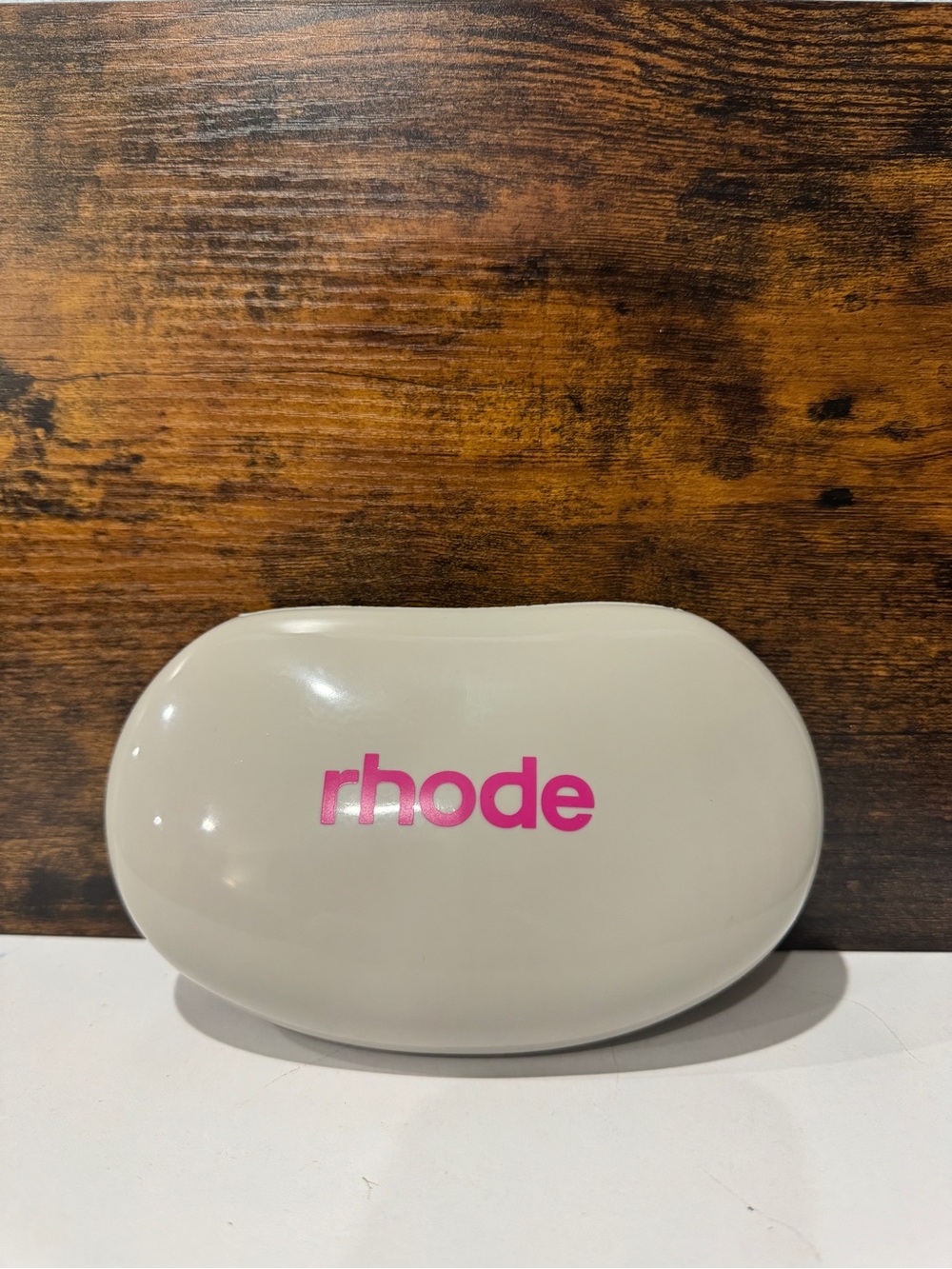 rhode Hailey Bieber Jelly Bean Pouch Gray Makeup Silicone Pouch New